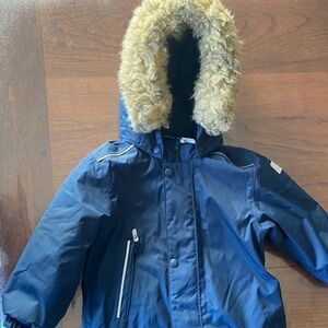 Reima Navy Blue Hooded Snowsuit
